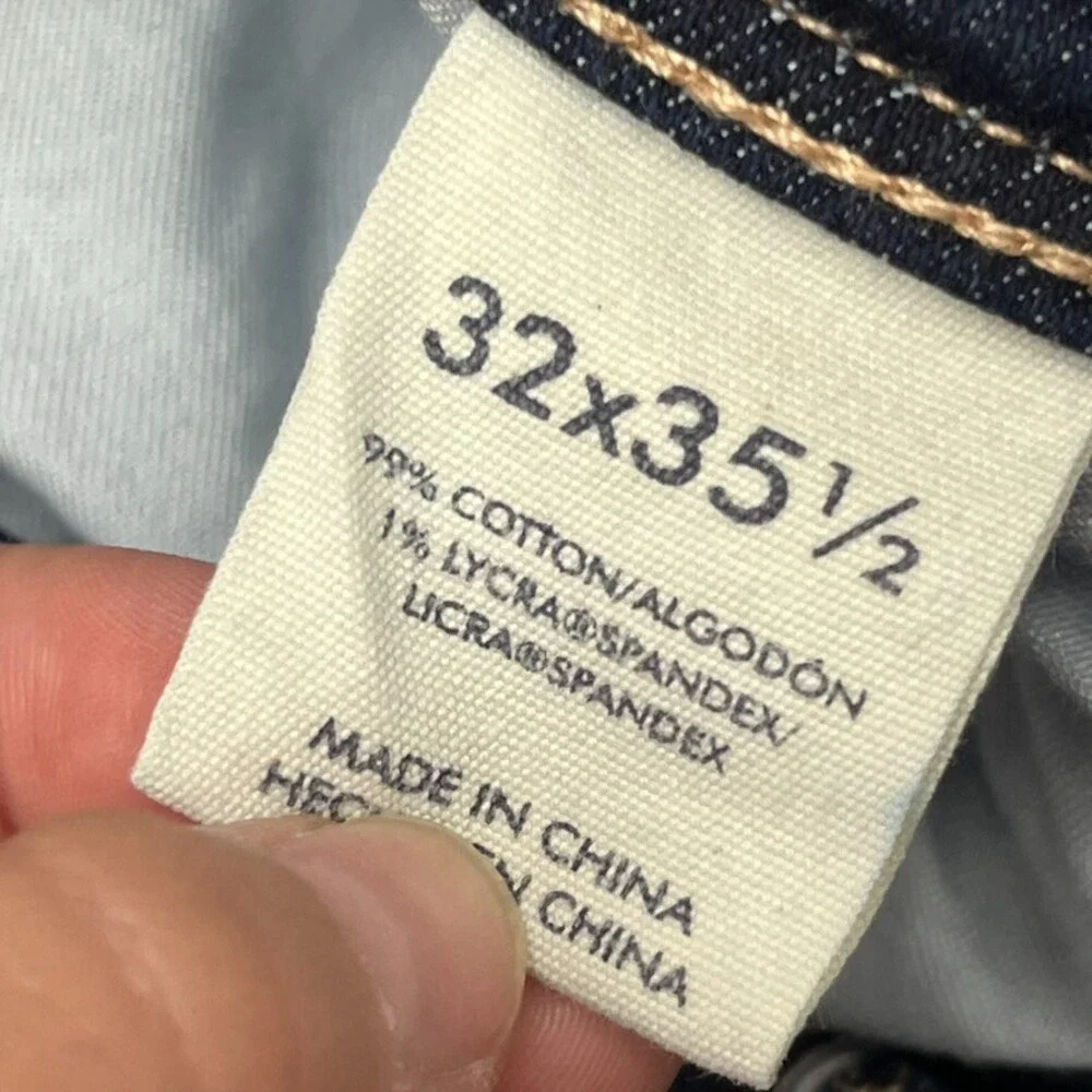 BKE Dark Wash Blue Payton Mid-Rise Bootcut Jeans Women's Size 32x30.5 Hemmed - Picture 3 of 8